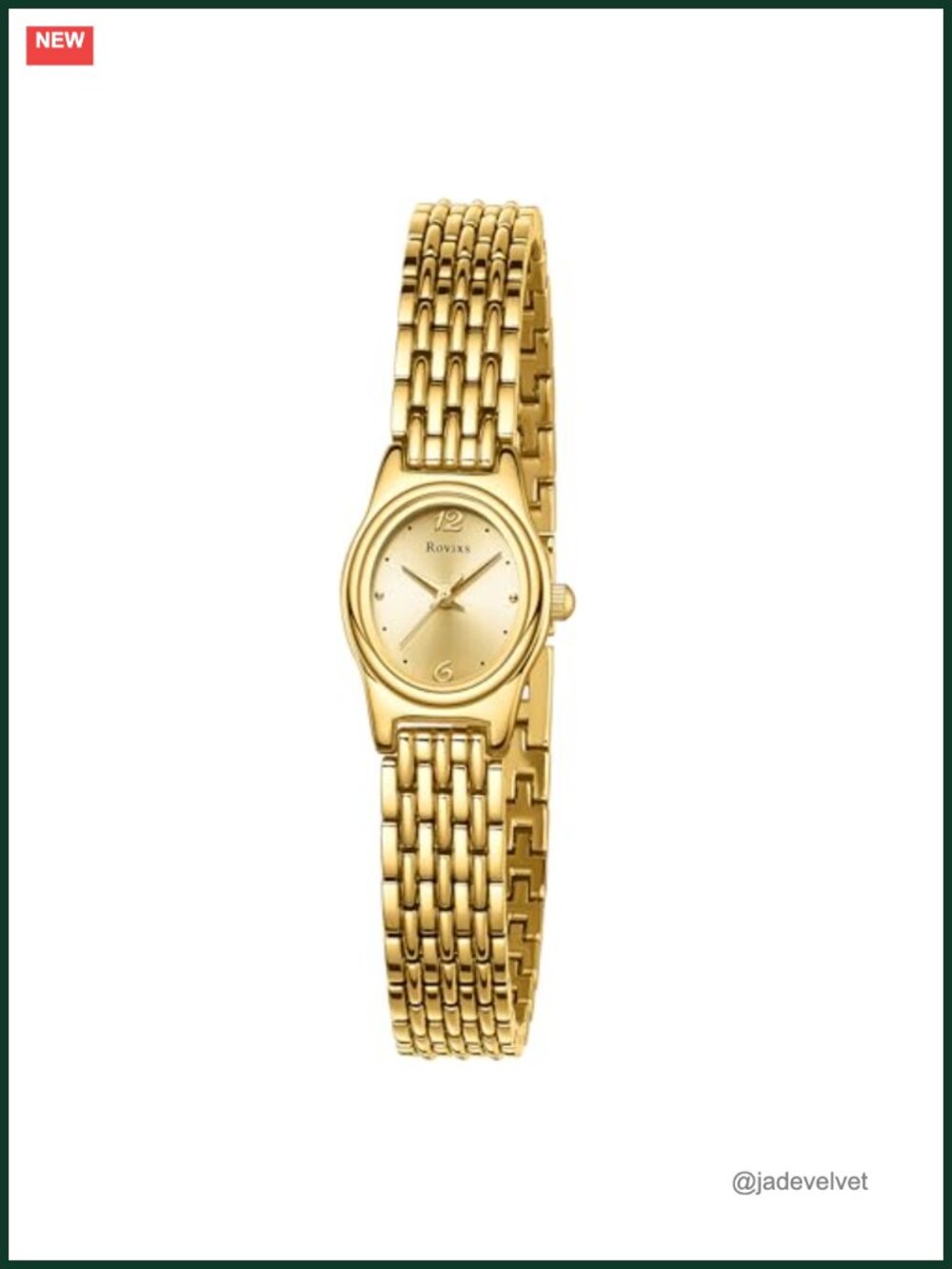 Petite Vintage Women's Dress Watch Japanese Quartz Water Resistant Bracelet